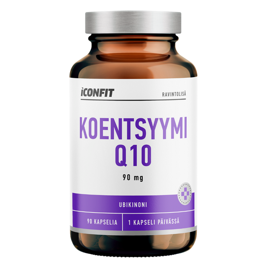 ICONFIT 优质辅酶Q10 90毫克 90粒｜ICONFIT Premium Q10 Koentsyymi 90 mg 90 kaps.