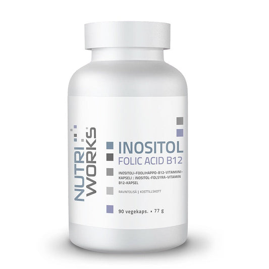 肌醇叶酸B12胶囊90粒｜Nutri Works Inositol Folic Acid B12 90 kaps.