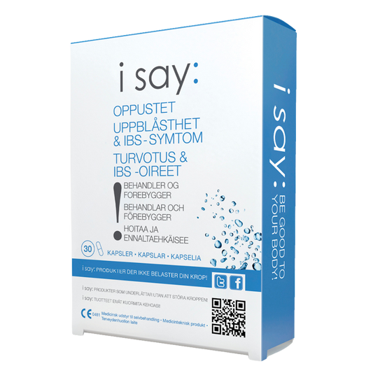 I Say：腹胀与肠易激综合征症状 30粒｜I Say: Turvotus & IBS-oireet 30 kaps.