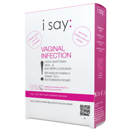 I Say：阴道感染 - 7片阴道片｜I Say: VAGINAL INFECTION - 7 emätintablettia
