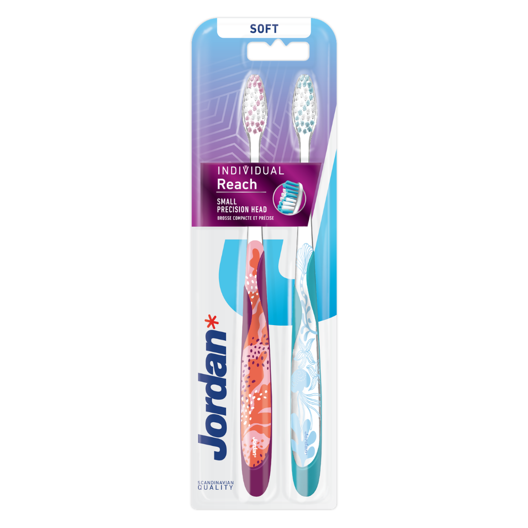 Jordan Individual Reach Soft 牙刷 2 kpl