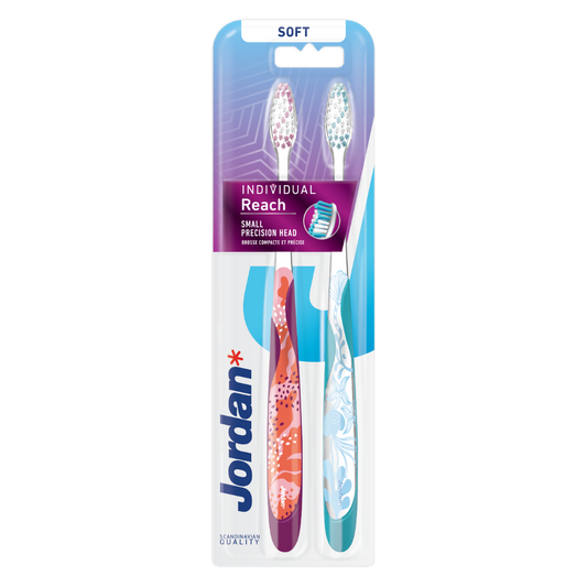 Jordan Individual Reach Soft 牙刷 2 kpl