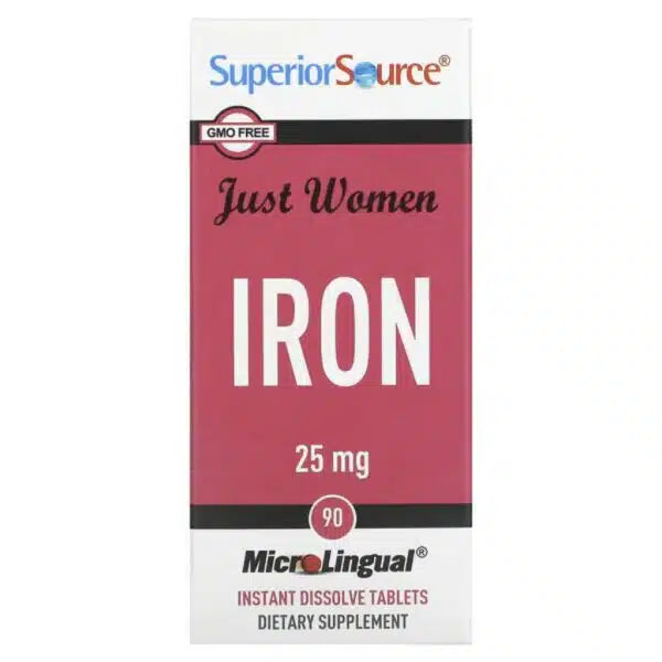 Superior Source 女性铁 25毫克 90片｜Superior Source Just Women Iron 25 mg 90 tabl.