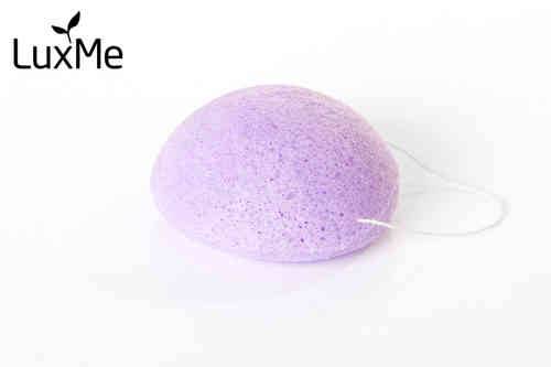 LuxMe 魔芋洁肤海绵 适合干燥敏感肌 - 紫色 1 kpl｜LuxMe Konjac-sieni kuivalle ja herkälle iholle - lila 1 kpl
