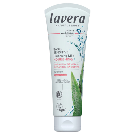 基础敏感肌洁面乳 125 ml｜Lavera Basis Sensitiv Cleansing Milk - Puhdistusmaito 125 ml