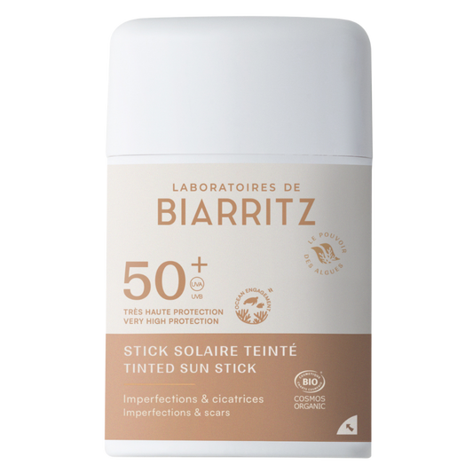 Laboratoires de Biarritz有色防晒棒SPF50+ 12g｜Laboratoires de Biarritz Tinted Suncsreen Stick SPF50+ - Sävytetty Aurinkosuojapuikko 12 g - erä