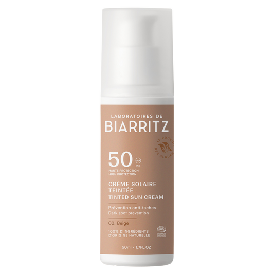Laboratoires de Biarritz有色防晒霜SPF50 米色 50ml｜Laboratoires de Biarritz Tinted Sun Cream SPF50 - Sävytetty Aurinkovoide Beige 50 ml - erä