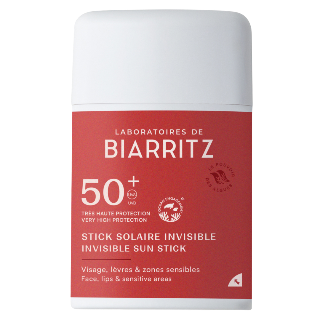 Laboratoires de Biarritz 隐形防晒棒 SPF50+ - 防晒棒 10 克 - 批次