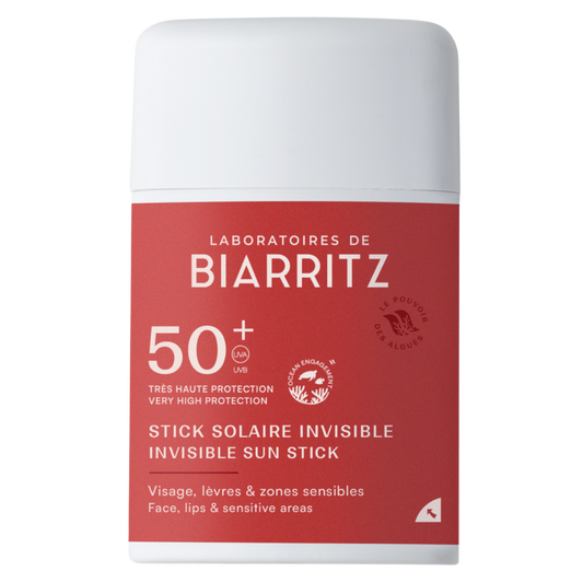 比亚里茨实验室隐形防晒棒SPF50+ 10 g｜Laboratoires de Biarritz Suncare Invisible Sun Stick SPF50+ - Aurinkosuojapuikko 10 g