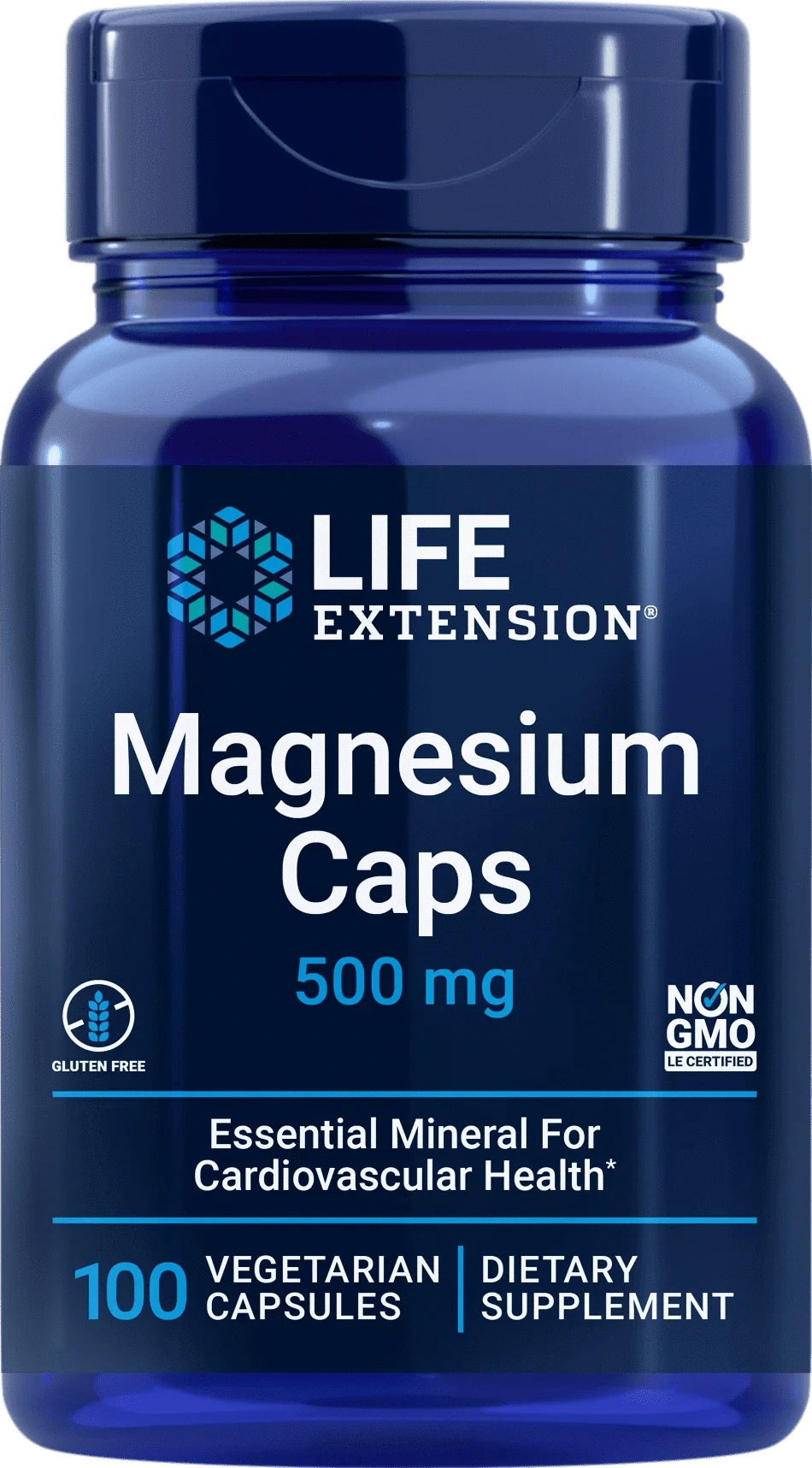 Life Extension 镁胶囊 500 毫克 100 粒