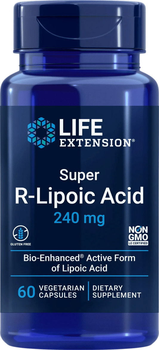 Life Extension R-硫辛酸240毫克60粒｜Life Extension R-Lipoic Acid 240 mg 60 kaps.