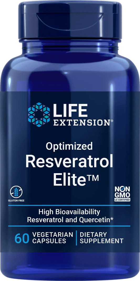 Life Extension 优化白藜芦醇精英60粒｜Life Extension Optimized Resveratrol Elite 60 kaps.