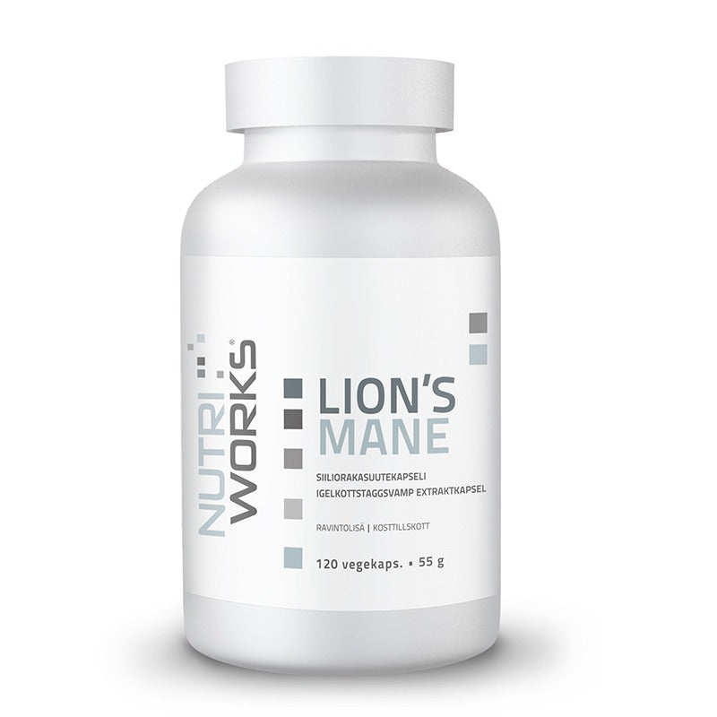 Nutri Works 猴头菇 120粒｜Nutri Works Lion's Mane 120 kaps.
