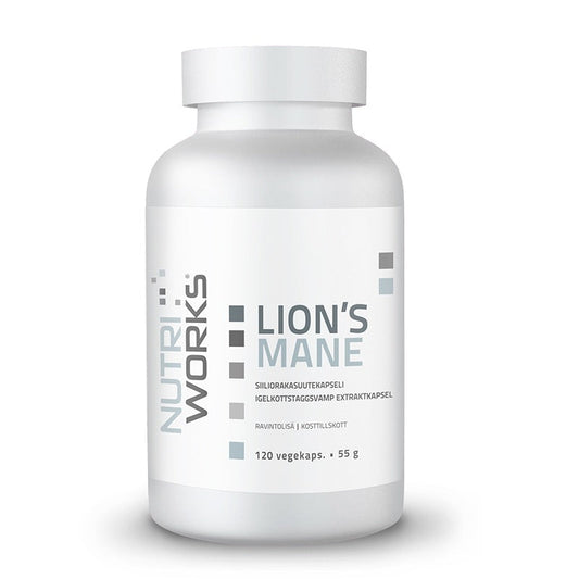 Nutri Works 猴头菇 120粒｜Nutri Works Lion's Mane 120 kaps.