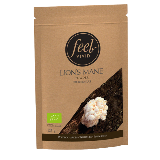 Feel Vivid 猴头菇粉 125 g｜Feel Vivid Lion's Mane -jauhe 125 g