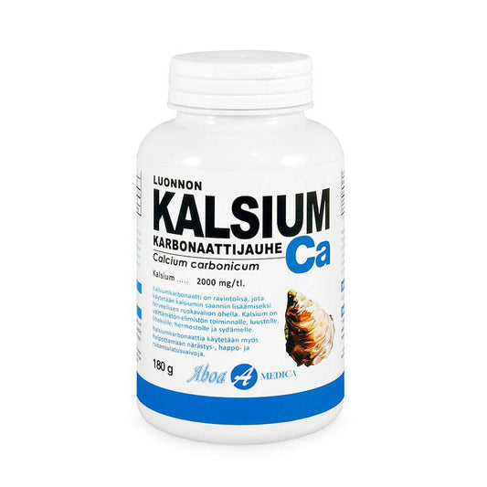Aboa Medica 天然碳酸钙粉末 180 g｜Aboa Medica Luonnon Kalsium Karbonaattijauhe 180 g