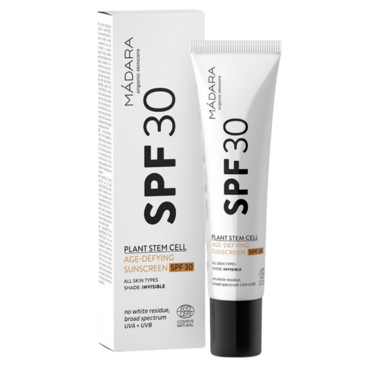 植物干细胞抗老防晒面霜SPF30 40 ml｜Madara Plant Stem Cell Age-Defying SPF30 Aurinkovoide kasvoille 40 ml