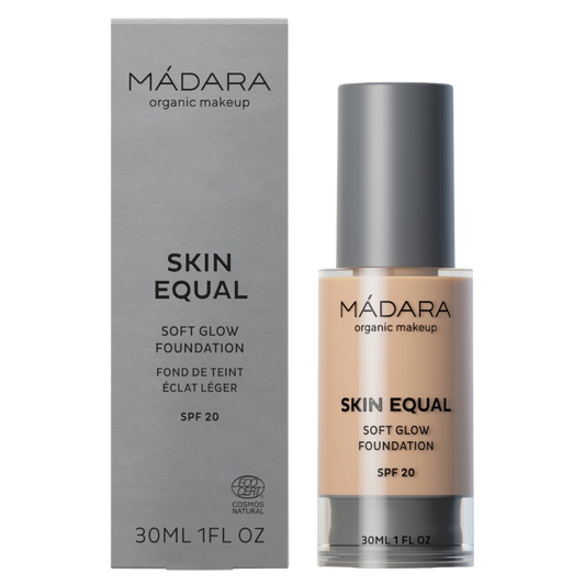 Madara Skin Equal 柔光粉底液 SPF20 象牙白 20｜Madara Skin Equal Soft Glow Foundation - Heleyttävä meikkivoide SPF20 Ivory 20