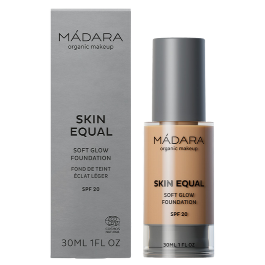 Madara Skin Equal 柔光粉底液 SPF20 沙色 40｜Madara Skin Equal Soft Glow Foundation - Heleyttävä meikkivoide SPF20 Sand 40