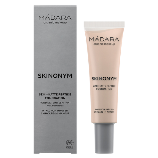 Madara Skinonym 半哑光肽粉底液 象牙白 20｜Madara Skinonym Semi-Matte Peptide Foundation - Puolimatta meikkivoide Ivory 20