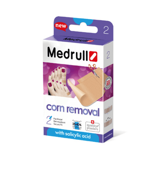 梅德拉鸡眼贴（可裁剪）2片装｜Medrull Corn Removal - Leikattava känsälaastari 2 palaa