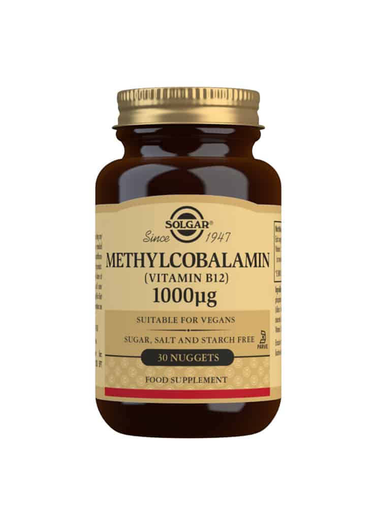 Solgar Methylcobalamin 1000 µg - Metyylikobalamiini 30 imeskelytablettia｜Solgar 甲基钴胺素1000微克（30片含片）