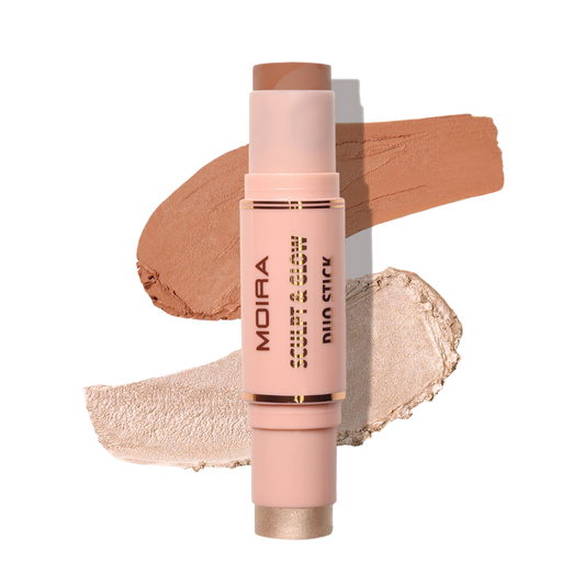 塑形与光泽双头棒 300 冷夏 - 修容与高光｜MOIRA Sculpt & Glow Duo Stick 300 Cool For Summer - Bronzer ja Highlighter