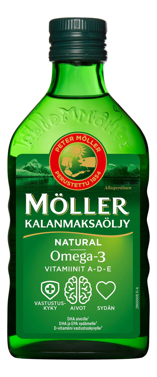 Möller鳕鱼肝油 原味 250 ml｜Möller Kalanmaksaöljy Natural 250 ml
