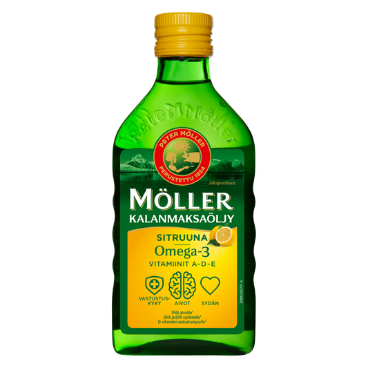 Möller鳕鱼肝油 柠檬味 250 ml