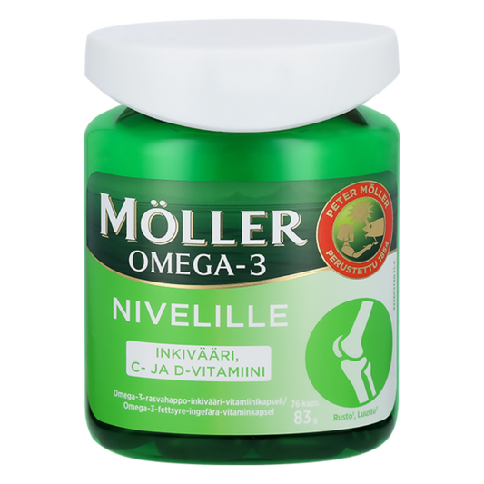 Möller Omega-3 Nivelille 76 kaps. - päiväys 31/05/2026 - erä