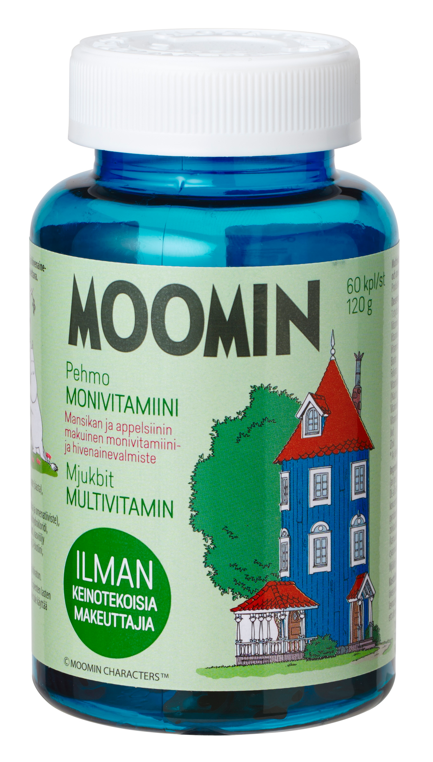 Moomin Pehmo Monivitamiini 60 kpl - Mansikan ja appelsiinin makuinen - Päiväys 07/2026 - erä｜Moomin 软复合维生素 60 片 - 草莓和橙子味 - 日期 07/2026 - 批量