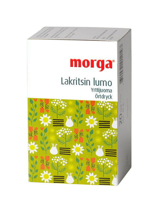 Morga甘草魔力草本饮品 20袋｜Morga Lakritsin Lumo Yrttijuoma 20 pss.