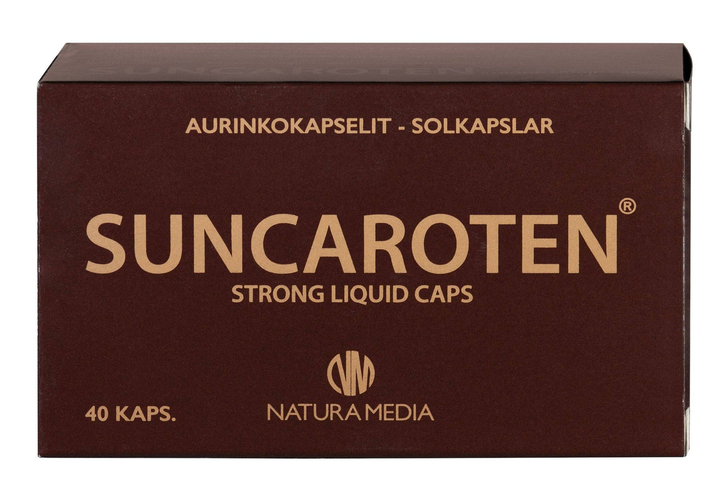 Suncaroten - Aurinkokapselit 40 kaps.｜Natura Media Suncaroten - 太阳胶囊 40 粒。