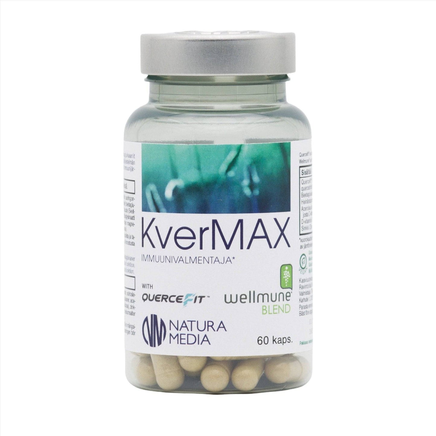 Natura Media KverMax Immuunivalmentaja 60 kaps.｜Natura Media KverMax 免疫训练剂 60 粒。