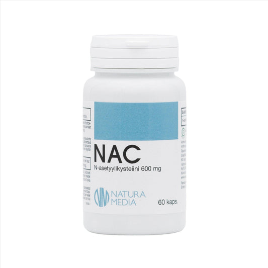 NAC 600毫克 60粒｜Natura Media NAC 600 mg 60 kaps.