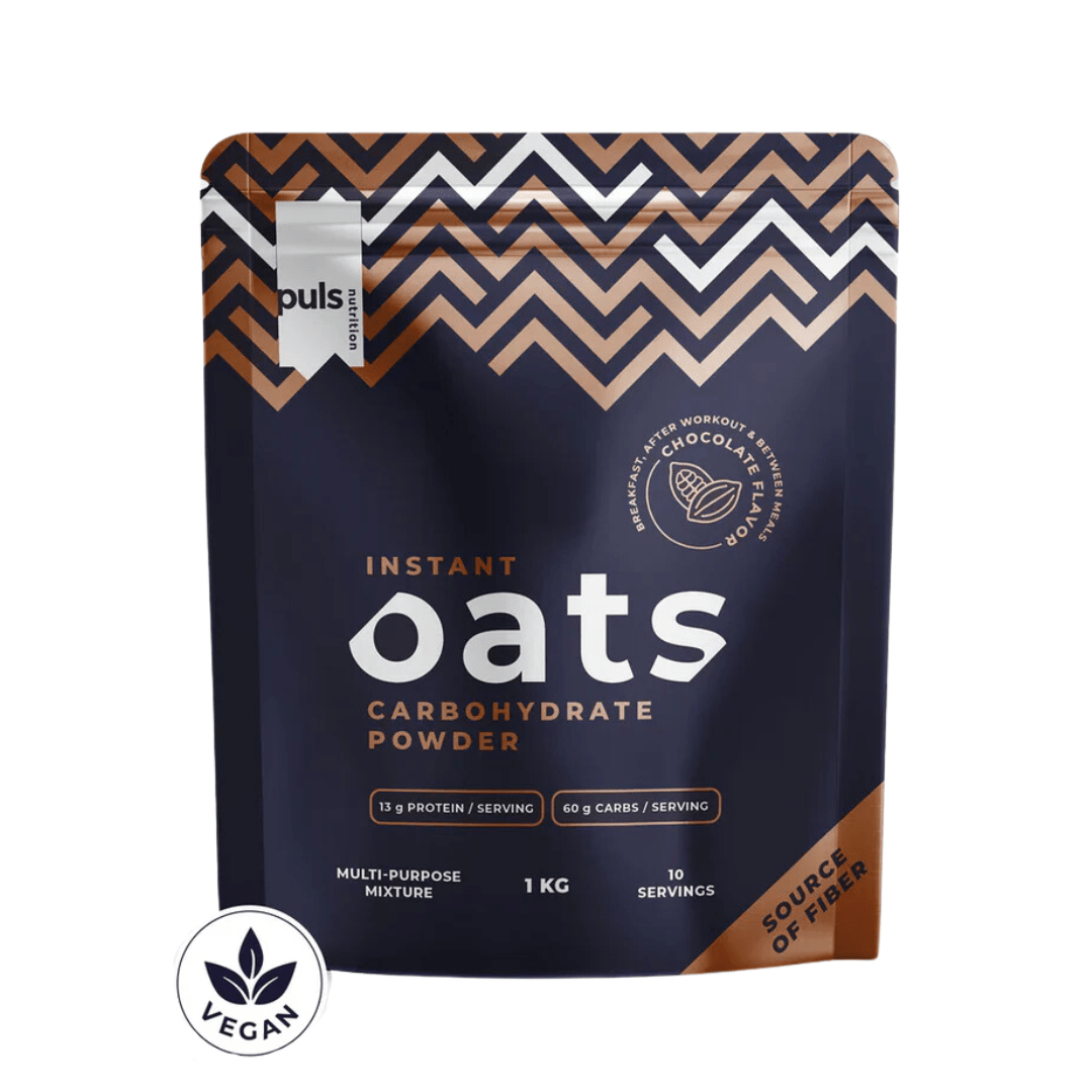 Puls Nutrition 即食燕麦 碳水化合物和蛋白质补充 巧克力 1 kg｜Puls Nutrition Instant Oats - Hiilihydraatti- ja proteiinilisä Suklaa 1 kg