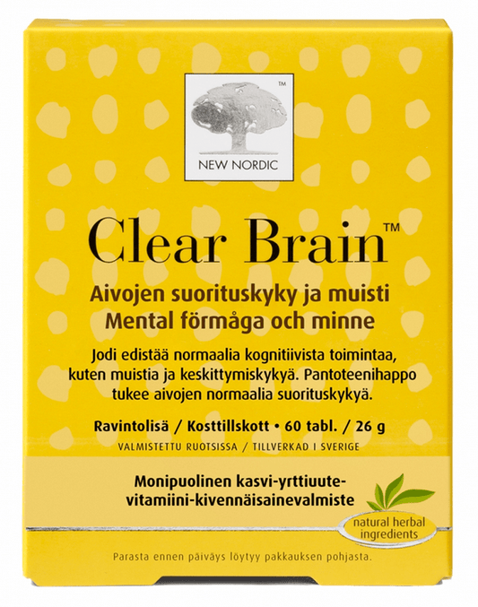新北欧清晰大脑 60片｜New Nordic Clear Brain 60 tabl.