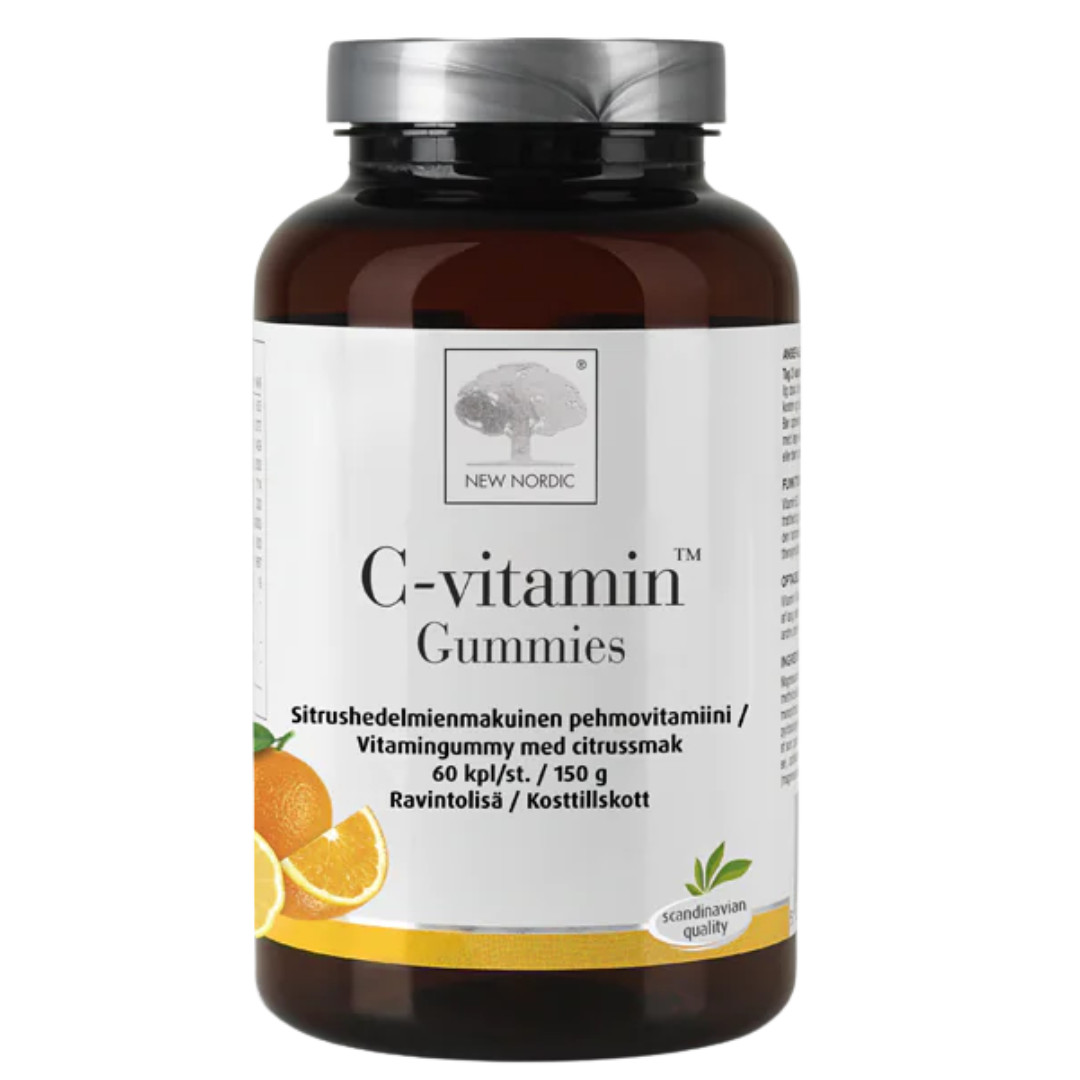 New Nordic C-vitamiini Gummies 60 kpl｜New Nordic 维生素C软糖 60 kpl