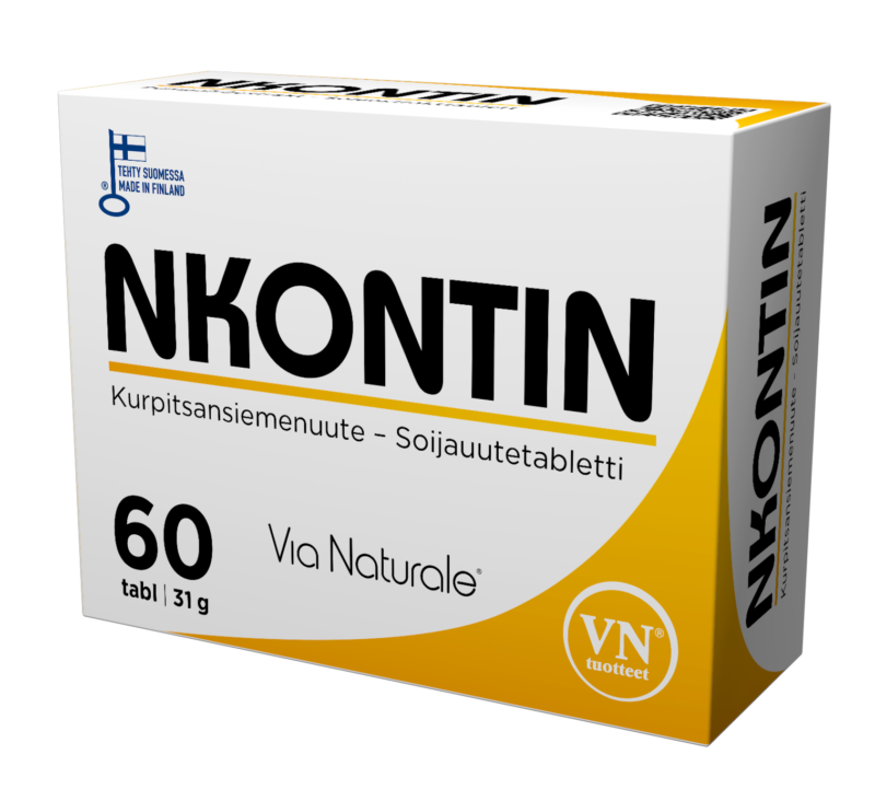 Nkontin 60 tabl. - Päiväys 02/2026｜Via Naturale Nkont 60 片。 - 日期 02/2026