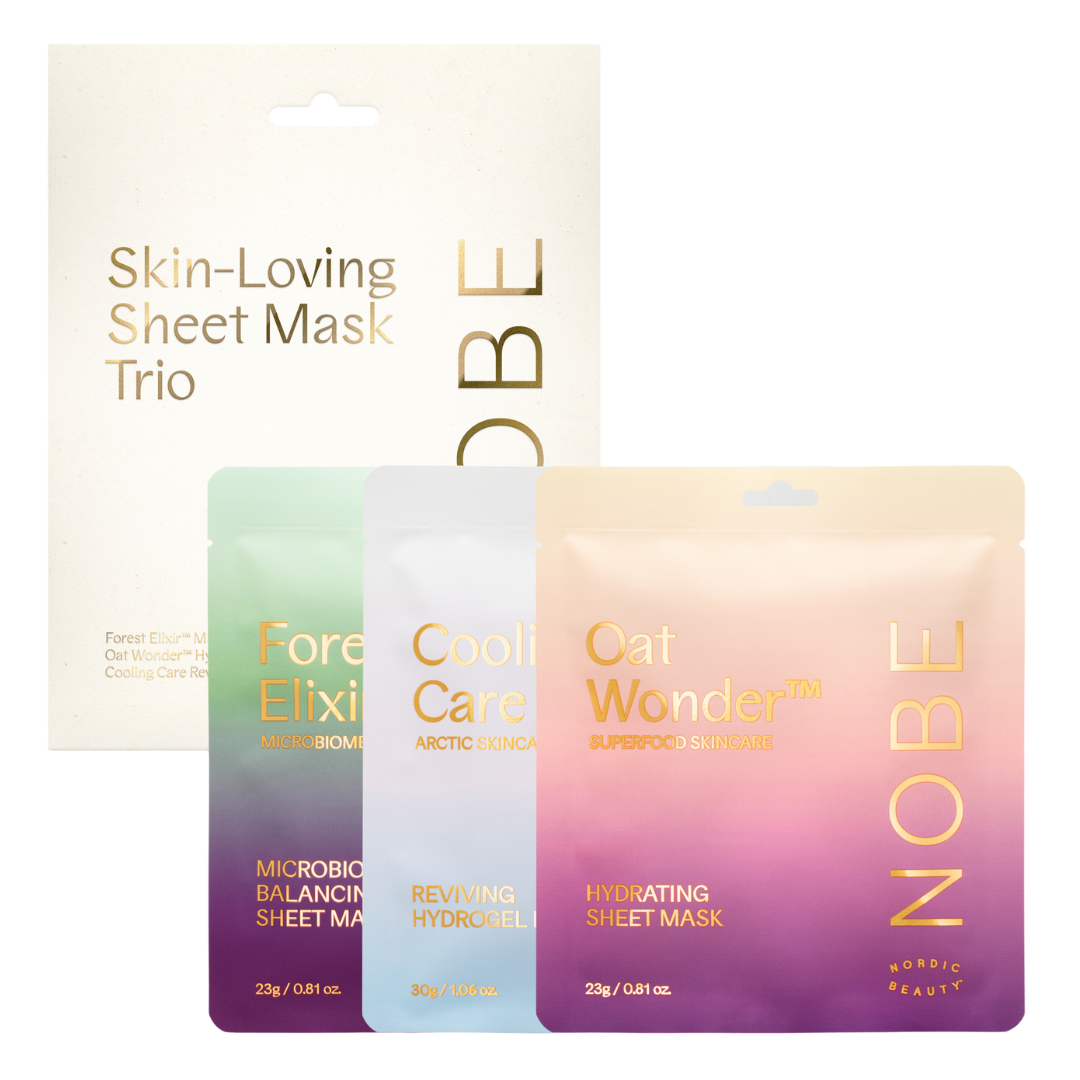 NOBE Skin-Loving Sheet Mask Trio - Kasvonaamiosetti - erä｜NOBE Nordic Beauty NOBE 亲肤面膜三片装 - 面膜套装 - 批次