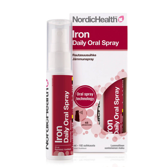 Nordic Health 铁每日口腔喷雾 - 铁口腔喷雾 25 ml｜Nordic Health Iron Daily Oral Spray - Rautasuusuihke 25 ml