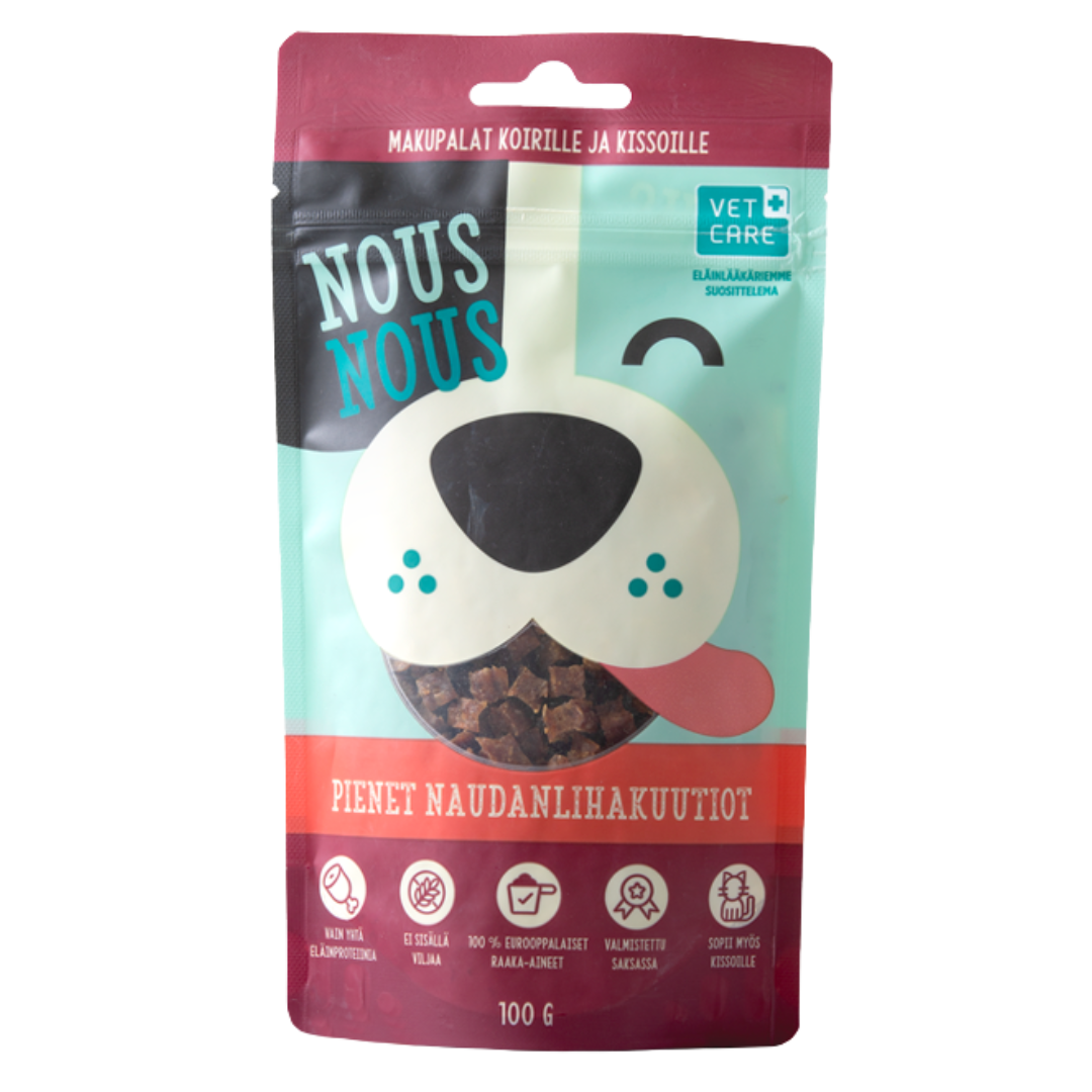 NousNous Pienet Naudanlihakuutiot 100 g｜NousNous 小块牛肉粒 100 g
