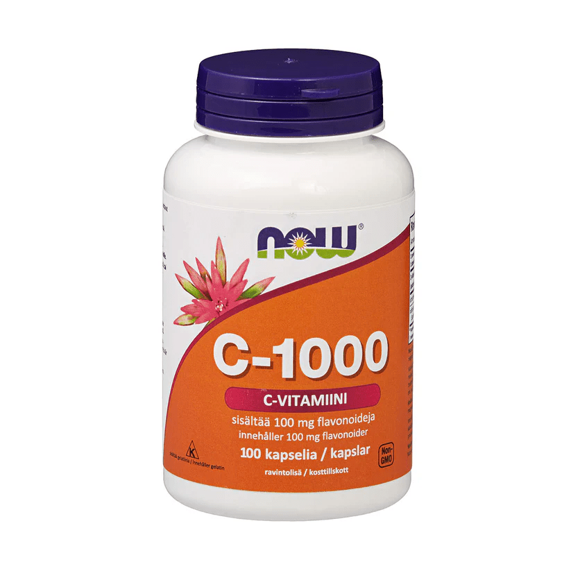 Now Foods C-1000 C-Vitamiini 100 kaps.｜Now Foods C-1000 C 维生素 100 粒。