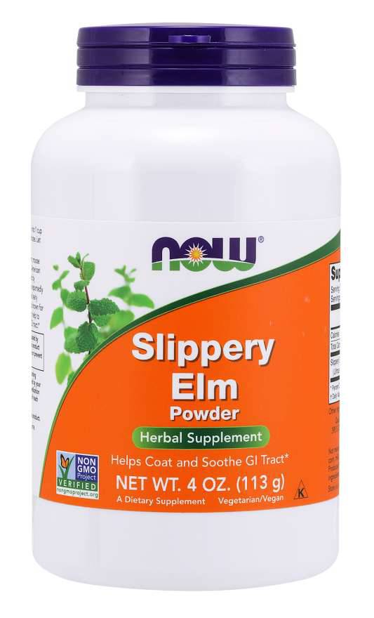 滑榆树皮粉 113克｜Now Foods Slippery Elm Powder 113 g - Punajalavan kuorijauhe