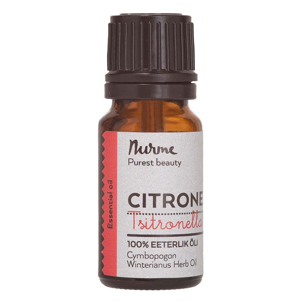 Nurme Citronella Essential Oil - Sitronella eteerinen öljy 10 ml｜Nurme 香茅精油 10 ml