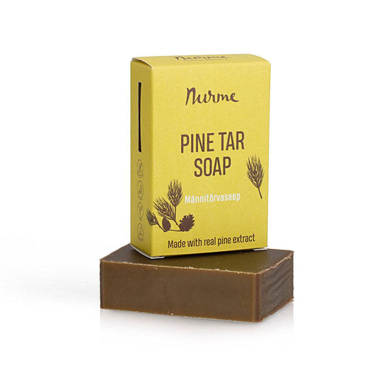 松焦油皂 100 g｜Nurme Pine Tar Soap - Männyntervapalasaippua kuivalle iholle 100 g