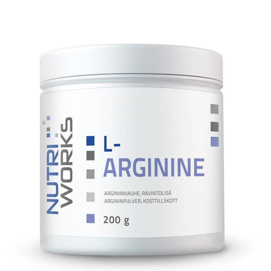 Nutri Works L-精氨酸 - 精氨酸粉 200g｜Nutri Works L-Arginine - Arginiinijauhe 200g