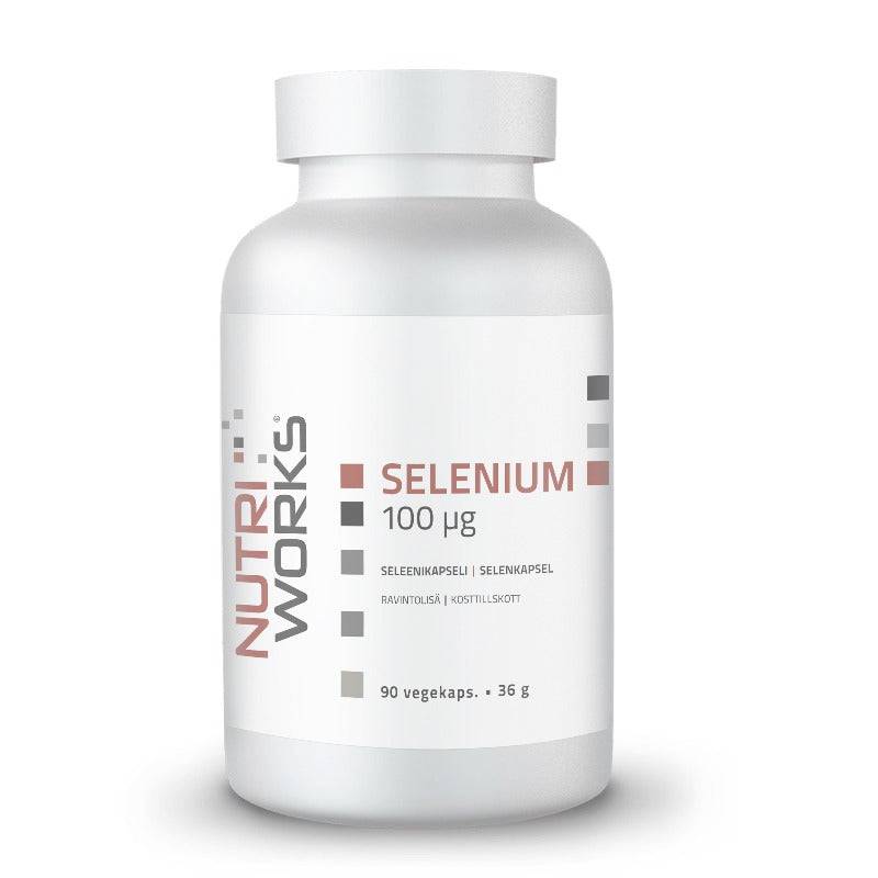 Nutri Works 硒 100微克 - 硒胶囊 90粒｜Nutri Works Selenium 100 µg - Seleenikapseli 90 kaps.