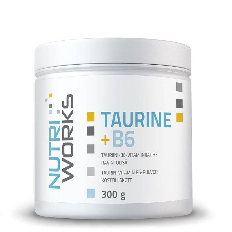 Nutri Works 牛磺酸+维生素B6粉剂 300 g｜Nutri Works Taurine + B6 - tauriini-B6-vitamiinijauhe 300 g