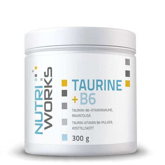 Nutri Works 牛磺酸+维生素B6粉剂 300 g｜Nutri Works Taurine + B6 - tauriini-B6-vitamiinijauhe 300 g